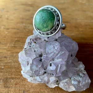 Sterling silver and turquoise ring size 6 1/5